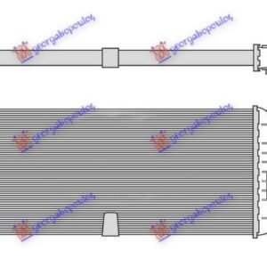 HLADNJAK INTERKULERA 3.2 BENZIN - 2.7 CDI DIZEL (585x259) - MERCEDES ML 1998-2005 (W163)