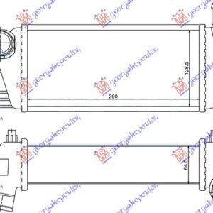 HLADNJAK INTERKULERA 1.3 JTDM-JTD (29x13x6.4) - FIAT 500 2007-2015 (312)