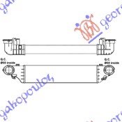 HLADNJAK INTERKULERA 2.2-2.7 CDi (650x127x62) - MERCEDES CLK 2002-2009 (W209)