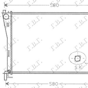 HLADNJAK MOTORA 1.2/1.4/1.6 (+/-AC) (50x35.6) - FORD FUSION 2002-2012 (JU)