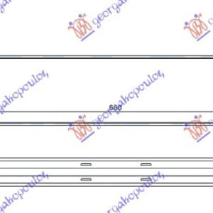 HLADNJAK INTERKULERA 2.5 ST225-RS305-RS350 BENZIN (660x150x65) BEZ OTVORA ZA SENZOR - FORD FOCUS C-MAX I 2003-2007 (DM2)