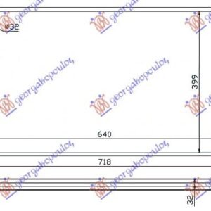 HLADNJAK MOTORA 1.8 8V/16V 2.0i 16V (AUTO) (+AC) (64x40) - PEUGEOT 406 COUPE 1996-2005 (8C/8E/8F)