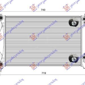 HLADNJAK MOTORA 2.0 TFSi BENZIN (AUTO) (630x410) - AUDI A4 2004-2007 (8E2/8E5)