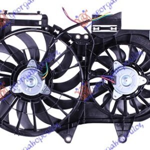 VENTILATOR (DUPLI) KOMPLET (1.6/1.8/2.0 BENZIN - 1.9/2.0 TDi DIZEL) (380/280mm) - AUDI A4 2004-2007 (8E2/8E5)