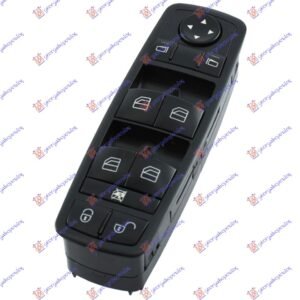 PREKIDAC U PREDNJIM VRATIMA (CRNI) (4 TASTERA) (3 PIN) - MERCEDES A CLASS 2004-2012 (W169)