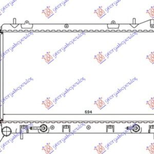 HLADNJAK MOTORA 2.0 S TURBO (AUTO) (360x694x16) - SUBARU FORESTER 2002-2008 (SG/SH)