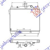 HLADNJAK MOTORA 1.5 CRDi (+/-AC) (37.2x49.5x19) - HYUNDAI GETZ 2002-2005 (TB)