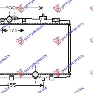 HLADNJAK MOTORA 1.4 D4D (+/-AC) (35x64x16) - TOYOTA YARIS I 1999-2005 (P1)