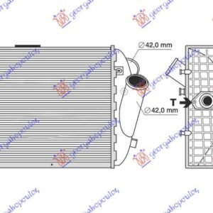 HLADNJAK INTERKULERA 2.5 DIZEL (200x190) DESNI - AUDI A4 2000-2004 (8E2/8E5)
