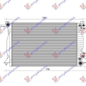 HLADNJAK MOTORA 2.5 TDI DIZEL (AUTOMATSKI) (632x399) - AUDI A4 2000-2004 (8E2/8E5)