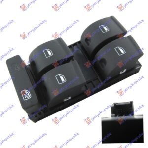 PREKIDAC U PREDNJIM VRATIMA (4 TASTERA) (10 PIN) - AUDI A4 2000-2004 (8E2/8E5)