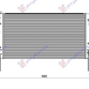 HLADNJAK MOTORA 1.2/1.6 16V (+AC) (58x30.5) (NISSENS) - FIAT DOBLO 2001-2005 (119/223)