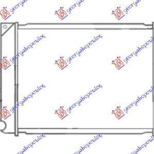 HLADNJAK MOTORA 2.0 DI DIZEL (-00) - 2.0 DI DIZEL (Soft Top) (98-07) (MANUELNI) (+/- AC) (484x429) - LAND ROVER FREELANDER  1998-2007 (L314)