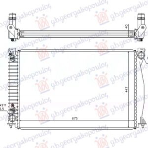 HLADNJAK MOTORA 4.2 BENZIN (AUTO) (675x448) - AUDI A6 2004-2008 (4F2/4F5)