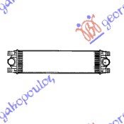 HLADNJAK INTERKULERA DIZEL (740x176x40) 03- - OPEL MOVANO 1998-2009 (X70)