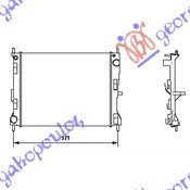 HLADNJAK MOTORA 1.5 DIZEL (-AC) (49.4x41.5x2.3) (ENGLESKA) - NISSAN MICRA 2002-2010 (K12)