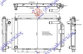 HLADNJAK MOTORA I KLIME 1.0/1.2/1.4/1.6 BENZIN (51x38x3.8) - NISSAN MICRA 2002-2010 (K12)