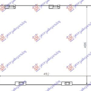 HLADNJAK MOTORA 1.5 DIZEL (+AC) (494x415x23) (ENGLESKA) (KOYO) - NISSAN MICRA 2002-2010 (K12)