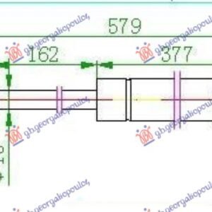 024508301.jpg AMORTIZER GEPEK VRATA -05 (L=D) (579L-690N) - CHRYSLER PT CRUISER 2001-2010 (PT)