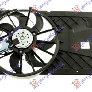 VENTILATOR KOMPLET (1.6/1.8/2.0 BENZIN - 1.6/1.8 TDCI DIZEL) (390mm) (2 PIN) - FORD FOCUS 2004-2008 (DAW/DBW)