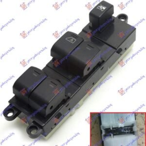 PREKIDAC U PREDNJIM VRATIMA (4 TASTERA) (LEVI AUTO) (12 PIN) - NISSAN P/U NAVARA 2WD-4WD 2005-2010 (D40)