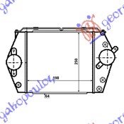 HLADNJAK INTERKULERA 2.0 CiTD (19x20x64) - MAZDA 6 2002-2008 (GG/GH/GY)
