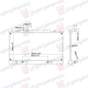 HLADNJAK MOTORA 2.0/2.3 BENZIN (AUTO) (738x375) - MAZDA 6 2002-2008 (GG/GH/GY)
