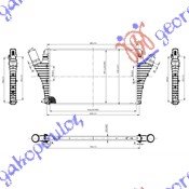 HLADNJAK INTERKULERA 2.0 I16VTUR - 2.2DTi(64x40x29) - OPEL VECTRA C 2002-2005 (Z02)