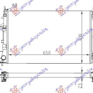 HLADNJAK MOTORA 1.6/18I 16V (+/-AC) (65x40.5) Z16XE-Z18XE - OPEL VECTRA C 2002-2005 (Z02)