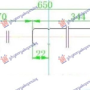 AMORTIZER HAUBE (649L-250N) - OPEL VECTRA C 2002-2005 (Z02)