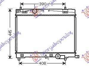 HLADNJAK MOTORA BENZIN 1.33 VVT-I (73/74KW) (350x480) 09-11 - TOYOTA YARIS II 2005-2011 (P9)