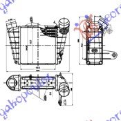 025406210.jpg HLADNJAK INTERKULERA 1.8 TURBO BENZIN - 1.4-1.9 TDi DIZEL (185x190x65) - SEAT CORDOBA 2002-2008 (6L2)