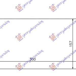 HLADNJAK INTERKULERA 1.6-2.0 HDi DIZEL (300x155x80) - PEUGEOT 206 1998-2009 (2A/2C/2D/2E/2K)