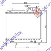HLADNJAK MOTORA 1.5 CRDi (36x47.6) - HYUNDAI ACCENT H/B-L/B 2003-2005 (LC)