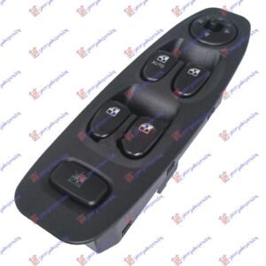 PREKIDAC U PREDNJIM VRATIMA (4 TASTERA) (CRNI OKVIR) (AUTO) (14+7 PIN) - HYUNDAI ACCENT H/B-L/B 2003-2005 (LC)