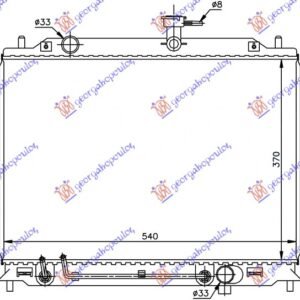 HLADNJAK MOTORA 1.5 CRDi (+/-AC) (37x54) - HYUNDAI ACCENT SDN 2006-2011 (MC)
