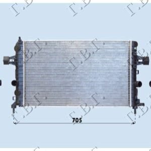 HLADNJAK MOTORA 1.6CC 16V (+/-AC) (60x37) - OPEL ZAFIRA 2005-2012 (A05)