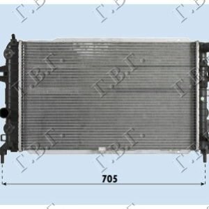 HLADNJAK MOTORA 2.0 cc 16V TURBO (+/-AC) (60x37) - OPEL ZAFIRA 2005-2012 (A05)