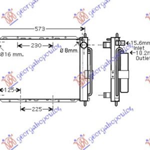 HLADNJAK MOTORA I KLIME 1.2i 8/16V 1.5DCi (51x38) - RENAULT CLIO III 2006-2009 (BR0 1/CR0 1)