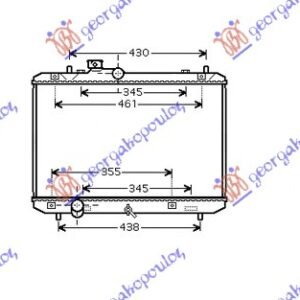 HLADNJAK MOTORA 1.3/1.5i 16V (+/-AC) (375x550) (VALEO) - SUZUKI SWIFT H/B 2006-2011 (MZ/EZ)