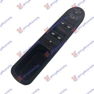 PREKIDAC U PREDNJIM VRATIMA (4 TASTERA) (17 PIN) - PEUGEOT 207 2006-2014 (WD/WA/WC)