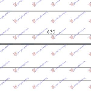 HLADNJAK INTERKULERA 1.9 (AUTO) - 2.0 DCI (MAN-AUTO) (630x157x64) - RENAULT MEGANE SDN-H/B-L/B 2002-2005 (LM0/LM1)