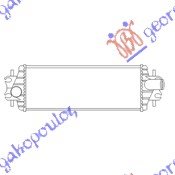HLADNJAK INTERKULERA 2.5 DTi DIZEL (540x175x40) - OPEL VIVARO 2002-2006 (X83)