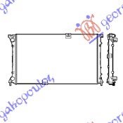 HLADNJAK MOTORA 2.5 DTi DIZEL (780x450x26) CREVO LEVO - OPEL VIVARO 2002-2006 (X83)