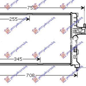 HLADNJAK MOTORA 1.3CDTi 1.7DTi DIZEL (60x35) - OPEL COMBO 2000-2012 (TF0/TF1)