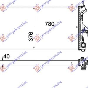 HLADNJAK MOTORA 2.0 JTD + AC (78x37.6x4.0) - FIAT DUCATO III 2006-2014 (250)