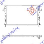 HLADNJAK MOTORA 2.0i 16V TURBO/1.9/2.2 DCi (69x42) -07 - RENAULT ESPACE 2003-2012 (JKO/JK1)