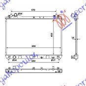 HLADNJAK MOTORA 1.9 DDiS (45x69x16) (VALEO) - SUZUKI GRAND VITARA 2006-2015 (GT/TE/TD)
