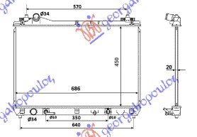 HLADNJAK MOTORA 2.0 16 V.VVTi (AUTO) (45x69x16) (KOYO) - SUZUKI GRAND VITARA 2006-2015 (GT/TE/TD)