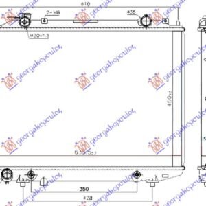 HLADNJAK MOTORA 2.5/3.0 TDCi DIZEL (AUTO) (450x635) - FORD RANGER 2006-2009 (ER/EQ/R/ET)